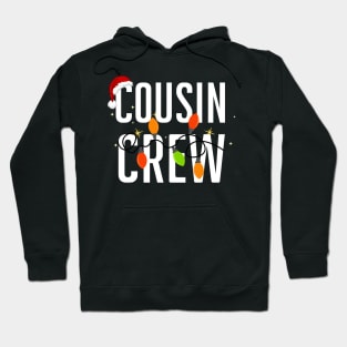 Christmas Cousin Crew Santa Hat Men Women Kids Hoodie